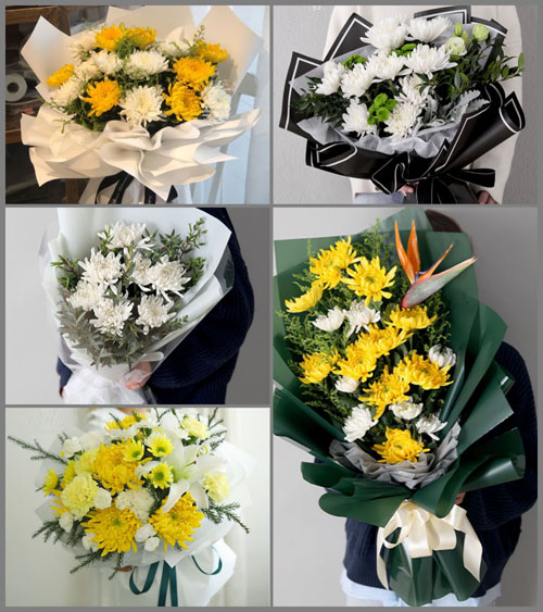 贵州毕节市黔西县定新乡中心社区白事花束代送